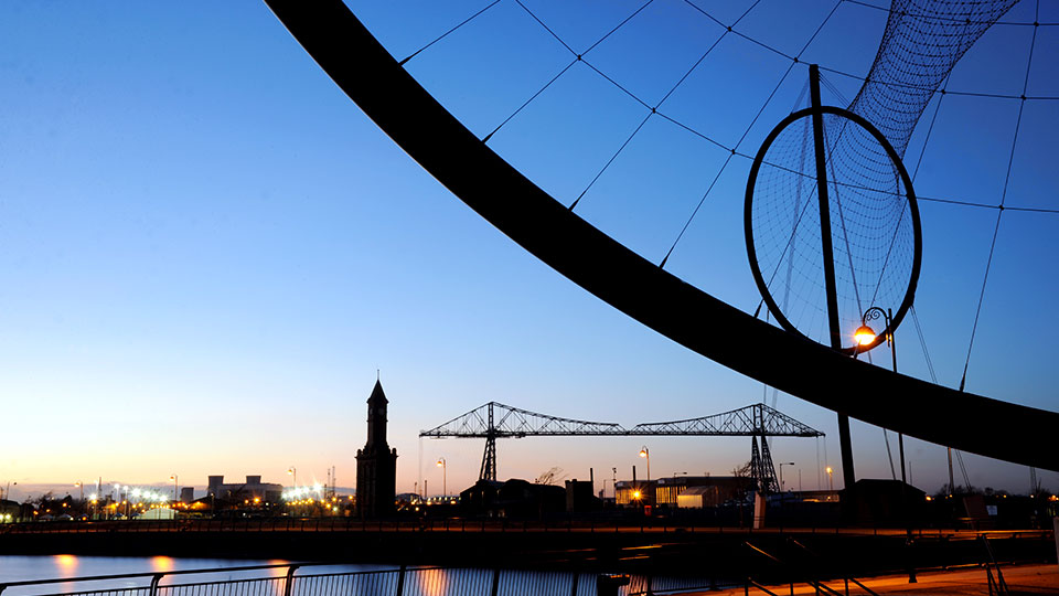 Middlesbrough – Part of the Tees Valley Investment Zone driving digital and creative innovation View of Middlesbrough town centre featured in Tees Valley Investment Zone digital and creative industries page
