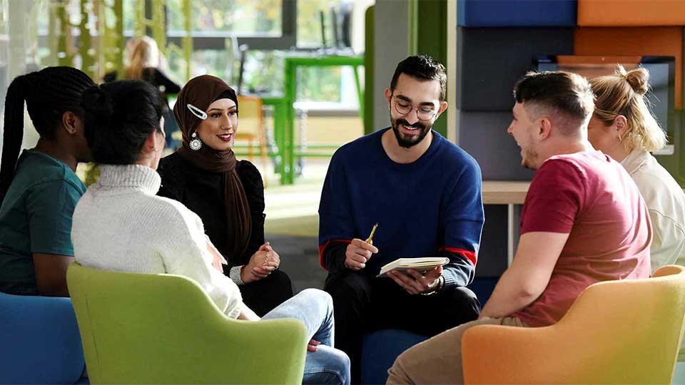 Students in the Library