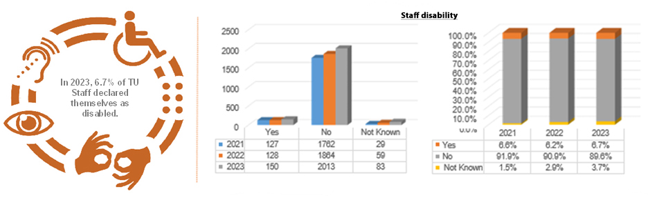 Staff Disabilities graphs