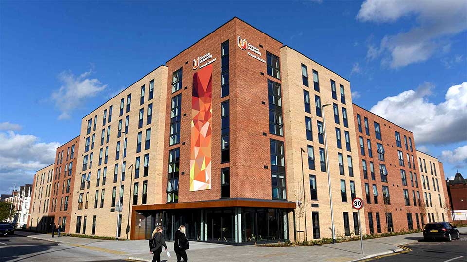 Cornell student accommodation building at Teesside University