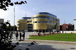 The Curve building at Teesside University campus