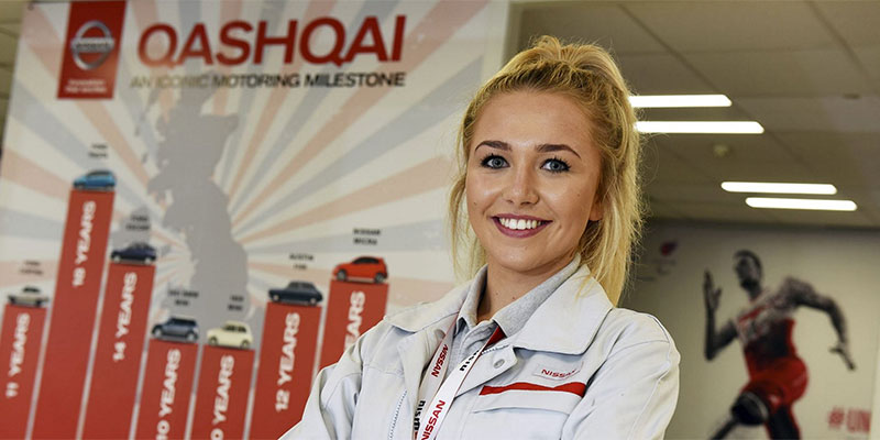 eesside University student gaining work experience at Nissan