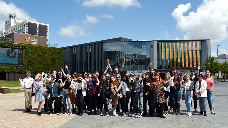 K Students on Campus – Discover Summer Abroad Opportunities at Teesside University UK students in the campus heart preparing for summer abroad opportunities