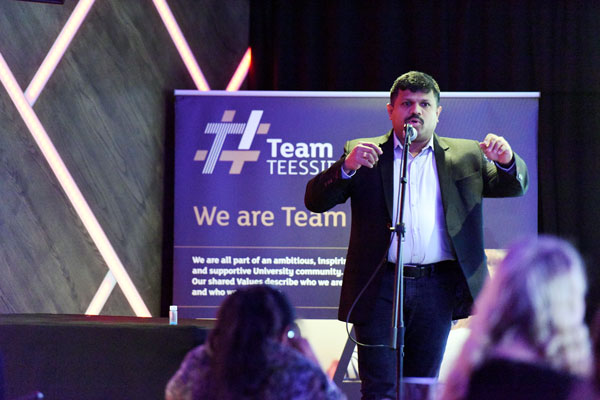 Net Zero Industry Innovation Centre member of staff in FameLab North East