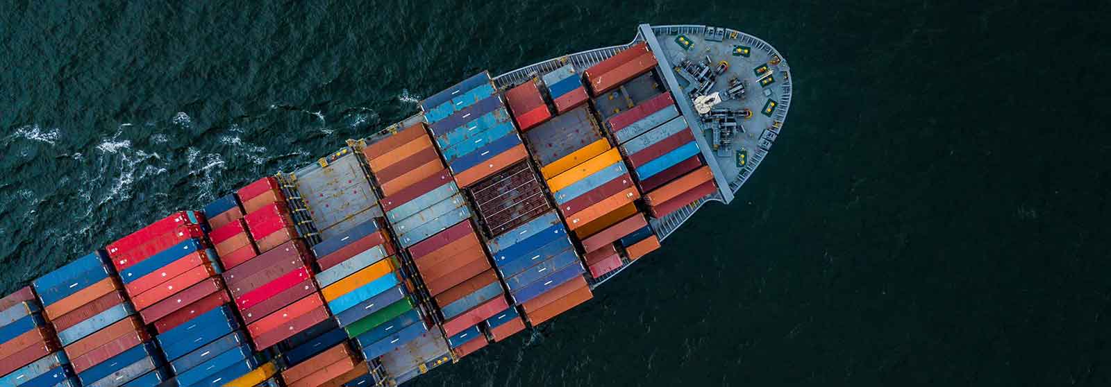 International Container Cargo ship in the ocean