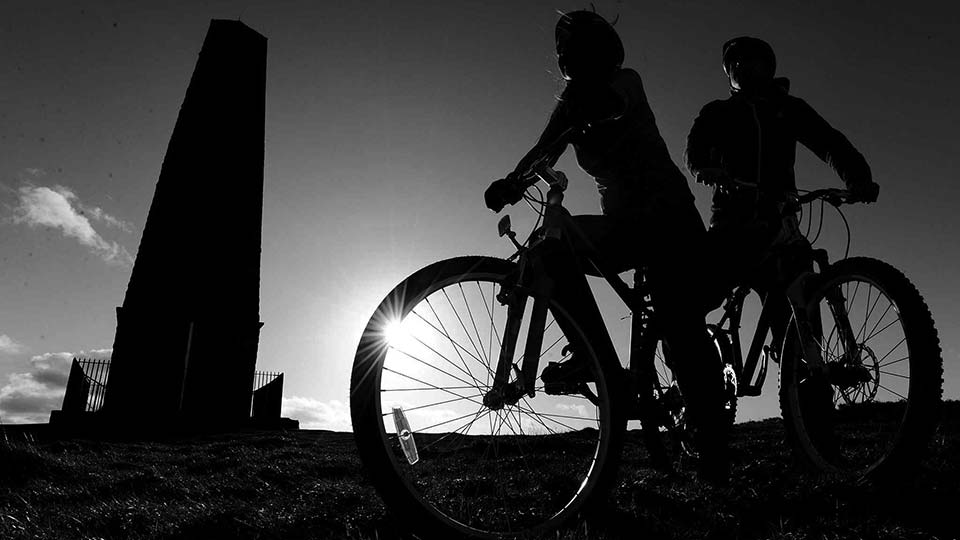 Biking over the moors