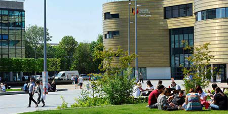 Attendees and ambassadors during Open Day