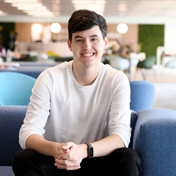 Male student at Teesside University London