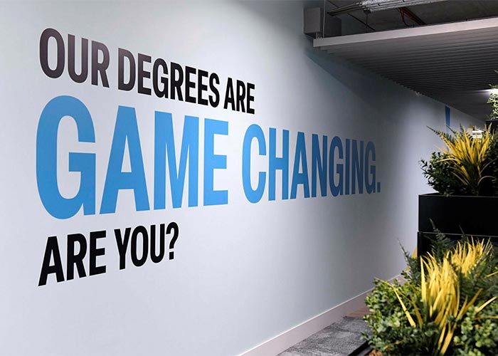 Interior of Here East building , Teesside University London