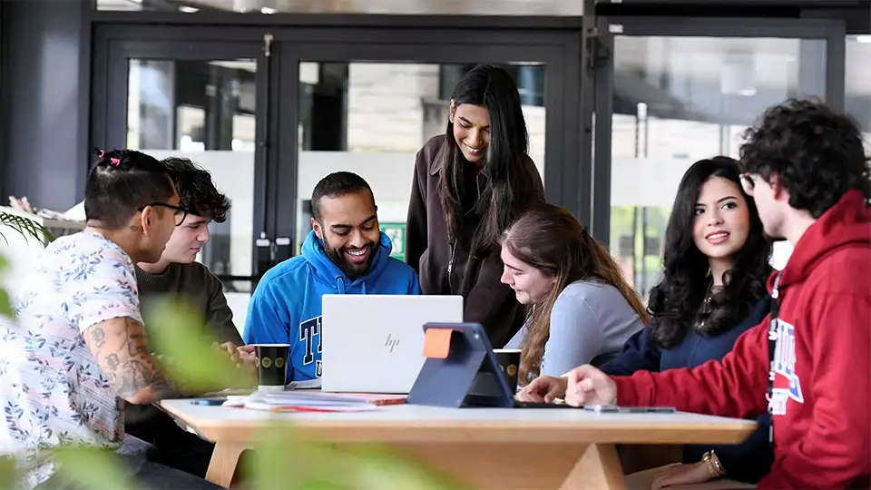 Students on campus